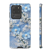 Thumbnail for Pearls and Lace on Baby Blue - Tough Case for Samsung Galaxy S20, Samsung Galaxy S20+, Samsung Galaxy S20 Ultra, and Samsung Galaxy S20 FE