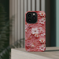 Thumbnail for Floral Champagne Toast MagSafe Tough Cases for iPhone 13, iPhone 13 Mini, iPhone 13 Pro, and iPhone 13 Pro Max.