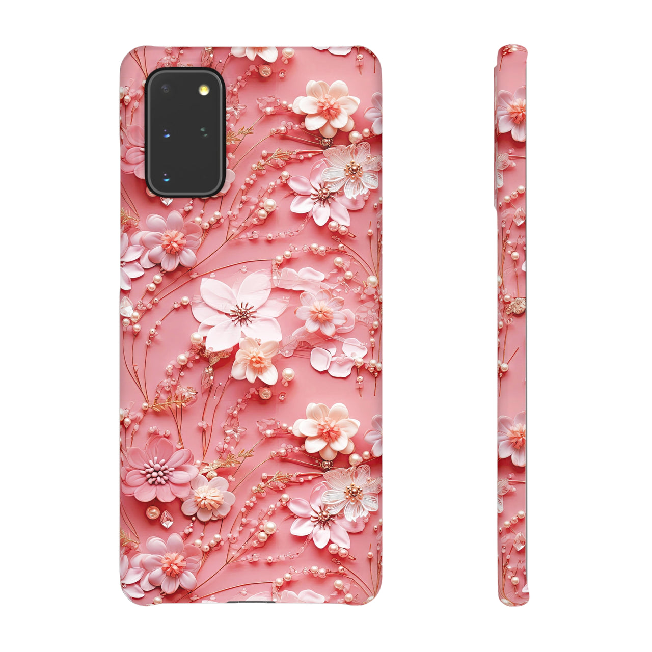 Floral Champagne Toast - Snap Case for Samsung Galaxy S20, Samsung Galaxy S20+, Samsung Galaxy S20 Ultra, & Samsung Galaxy S20 FE