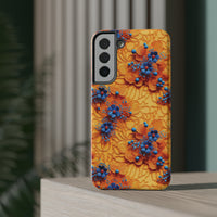 Thumbnail for Royal Ryukyu Blossoms - Impact-Resistant Case for Samsung Galaxy S22, Samsung Galaxy S22 Plus, and Samsung Galaxy S22 Ultra. Supports Wireless Charging.