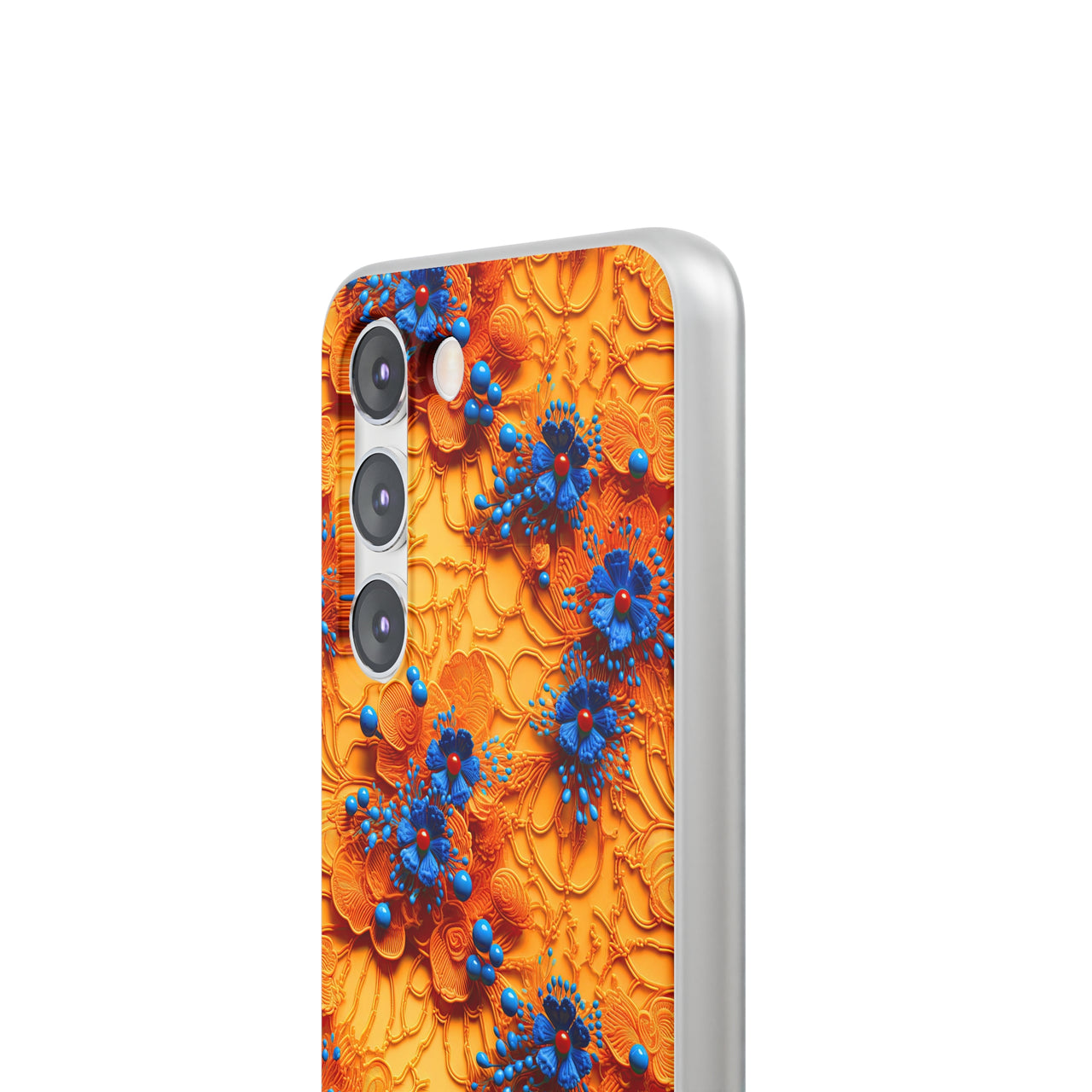 Royal Ryukyu Blossoms - Flexi Cases for Samsung Galaxy S23, Samsung Galaxy S23 Plus, and Samsung Galaxy S23 Ultra