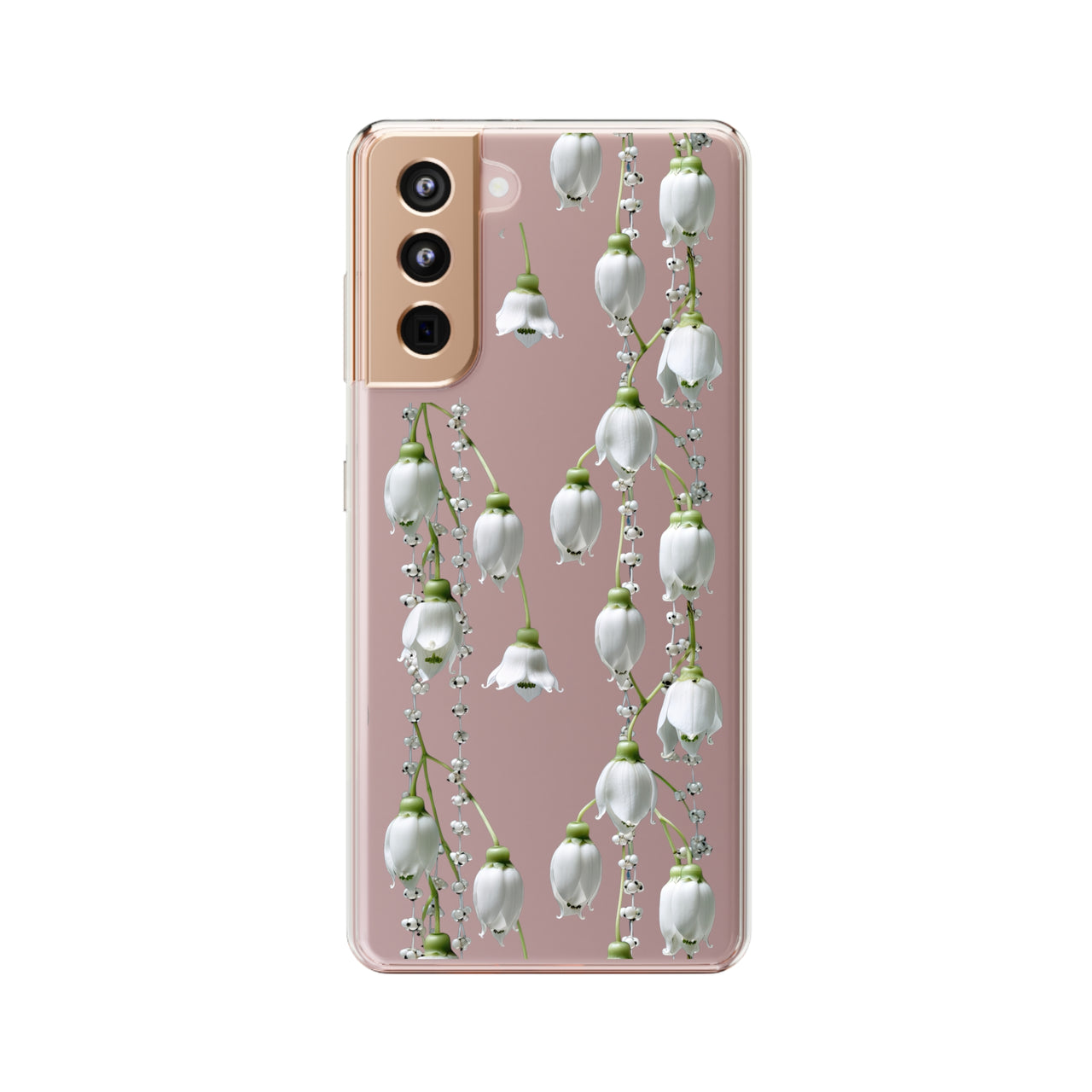 *Clear Case* Canterbury Bells - Samsung Galaxy S21, Samsung Galaxy S21 Plus, Samsung Galaxy S21 Ultra - Supports Wireless Charging