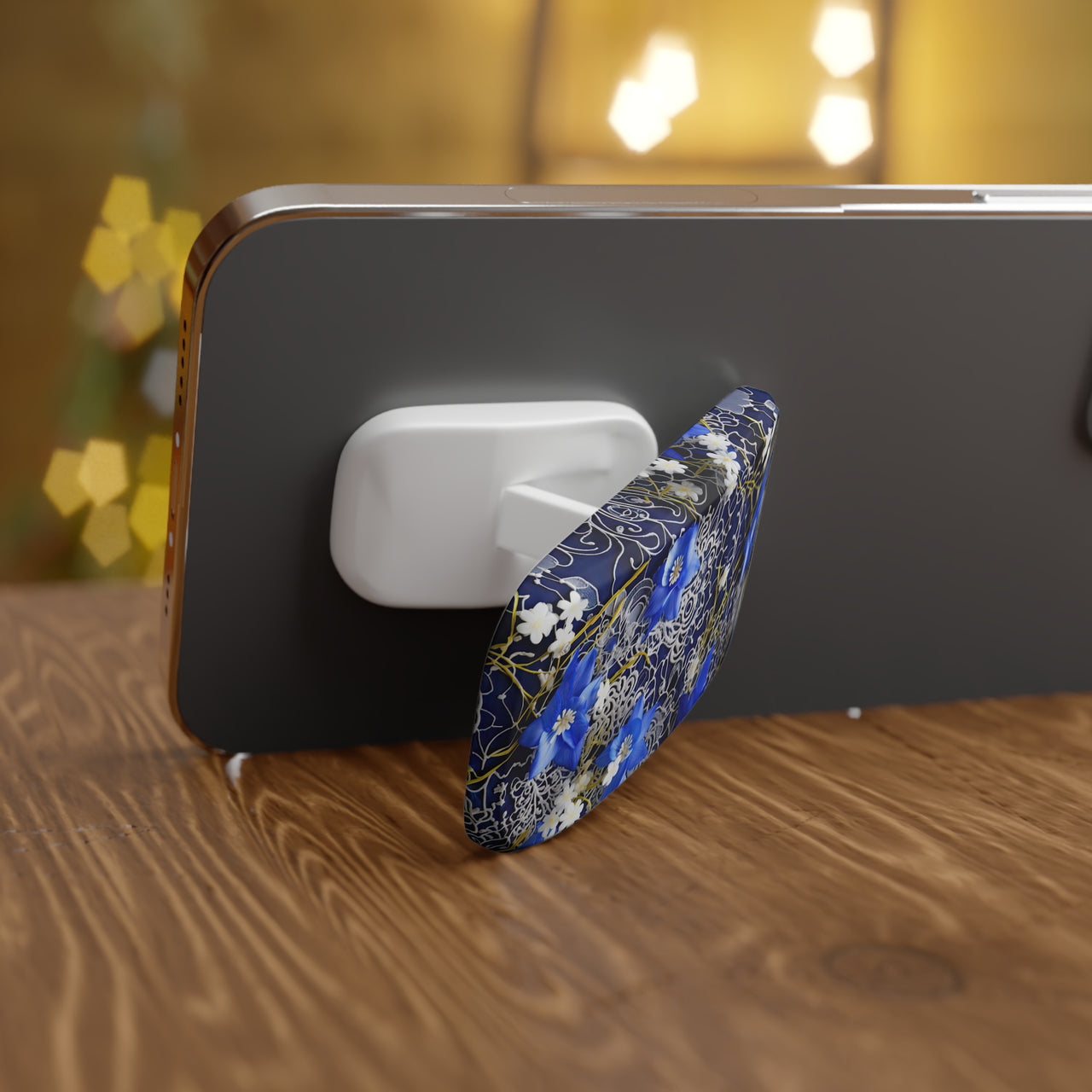 Cerulean Elegance Phone Click-On Grip