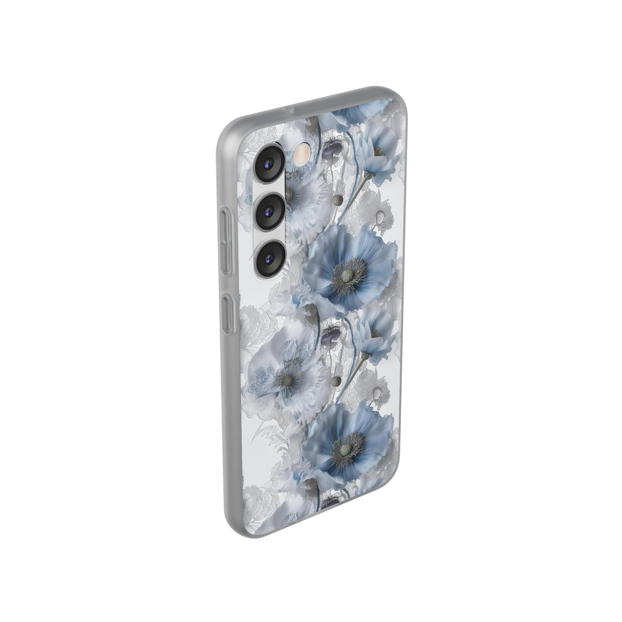 Himalayan Blue Poppy - Flexi Cases for Samsung Galaxy S23, Samsung Galaxy S23 Plus, and Samsung Galaxy S23 Ultra