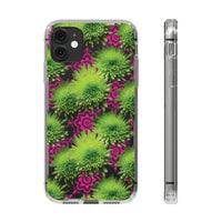 Thumbnail for *Clear Case* Green Mums and Lace - iPhone 11, iPhone 11 Pro, iPhone 11 Pro Max - Supports Wireless Charging