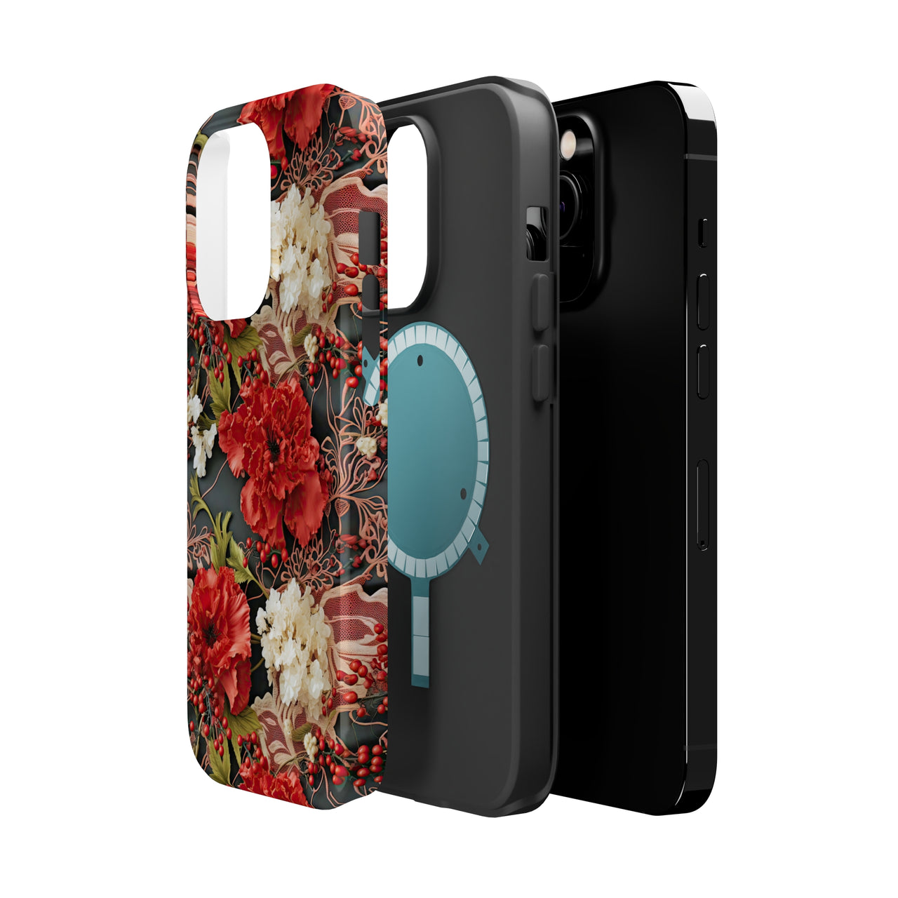 Carnation for January Birthday - MagSafe Tough Case for iPhone 14, iPhone 14 Pro, iPhone 14 Plus, and iPhone 14 Pro Max