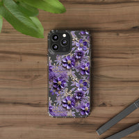 Thumbnail for *Clear Case* Violet Meadow - iPhone 13, iPhone 13 Mini, iPhone 13 Pro, iPhone 13 Pro Max - Supports Wireless Charging