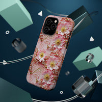 Thumbnail for Gold-Kissed Flowers on Pink Lace - MagSafe Tough Case for iPhone 14, iPhone 14 Pro, iPhone 14 Plus, and iPhone 14 Pro Max