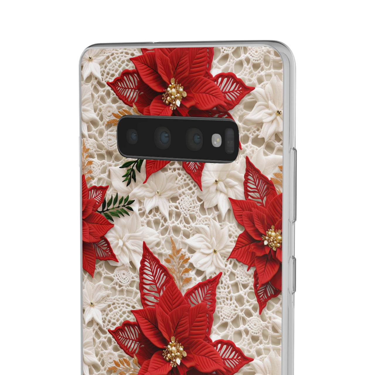 Christmas Poinsettia - Flexi Cases for Samsung Galaxy S10, Samsung Galaxy S10E, & Samsung Galaxy S10 Plus