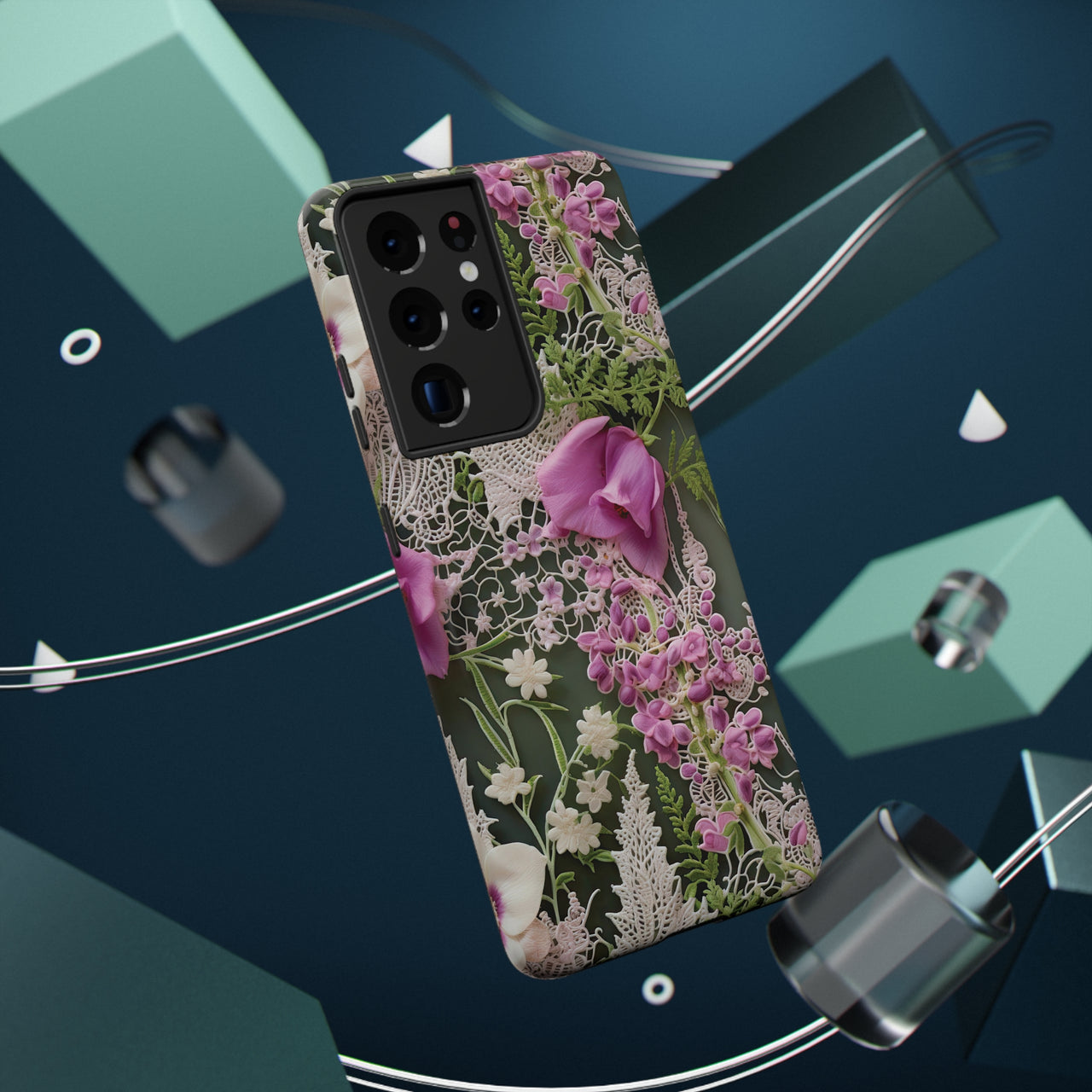 Woodland Whispers Impact-Resistant Case for Samsung Galaxy S21, Samsung Galaxy S21 Plus, and Samsung Galaxy S21 Ultra. Supports Wireless Charging.