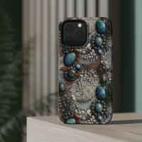 Thumbnail for Boho Agate and Lace MagSafe Tough Cases for iPhone 13, iPhone 13 Mini, iPhone 13 Pro, and iPhone 13 Pro Max.