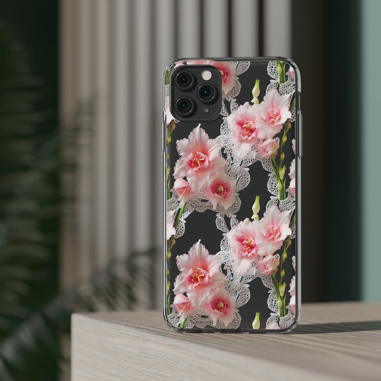 *Clear Case* Gladioli Garden - iPhone 11, iPhone 11 Pro, iPhone 11 Pro Max - Supports Wireless Charging