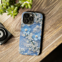 Thumbnail for Pearls and Lace on Baby Blue - Tough Case for iPhone 15, iPhone 15 Pro, iPhone 15 Plus, and iPhone 15 Pro Max