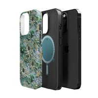 Thumbnail for Teal Petals - MagSafe Tough Cases for iPhone 13, iPhone 13 Mini, iPhone 13 Pro, and iPhone 13 Pro Max.