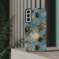 Thumbnail for Gemstones and Gold Lace Impact-Resistant Cases for Samsung Galaxy S22, Samsung Galaxy S22 Plus, and Samsung Galaxy S22 Ultra. Supports Wireless Charging.