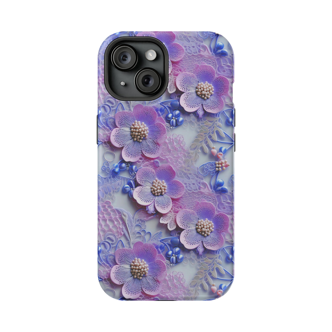 Pink and Purple Harmony - MagSafe Tough Case for iPhone 15, iPhone 15 Pro, iPhone 15 Plus, & iPhone 15 Pro Max