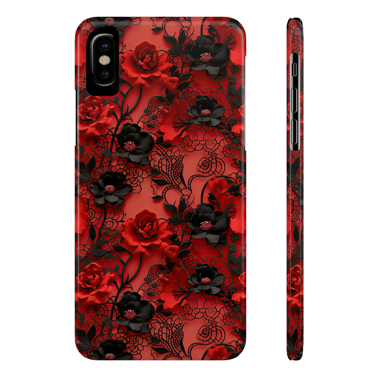 Gothic Rose - Slim Phone Cases for iPhone X, iPhone XR, iPhone XS, and iPhone XS MAX