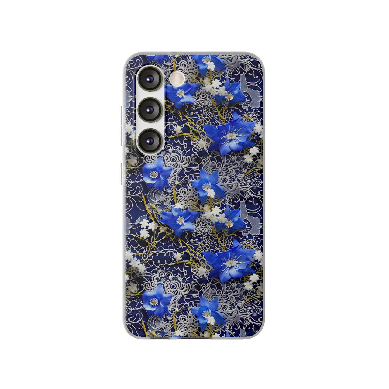 Cerulean Elegance - Flexi Cases for Samsung Galaxy S23, Samsung Galaxy S23 Plus, and Samsung Galaxy S23 Ultra