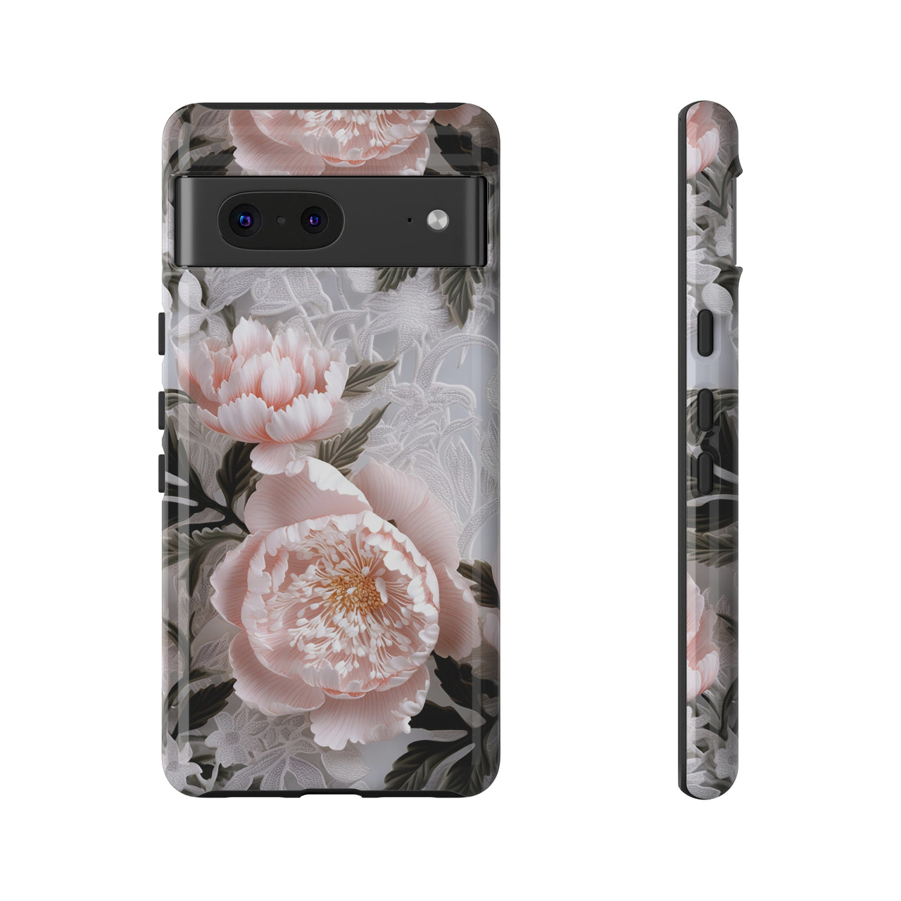 Pink Peony Tough Case for Google Pixel 7