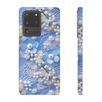 Thumbnail for Pearls and Lace on Baby Blue - Snap Case for Samsung Galaxy S20, Samsung Galaxy S20+, Samsung Galaxy S20 Ultra, & Samsung Galaxy S20 FE