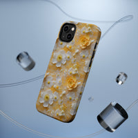 Thumbnail for Yellow Floral MagSafe Tough Cases for iPhone 14, iPhone 14 Pro, iPhone 14 Plus, and iPhone 14 Pro Max