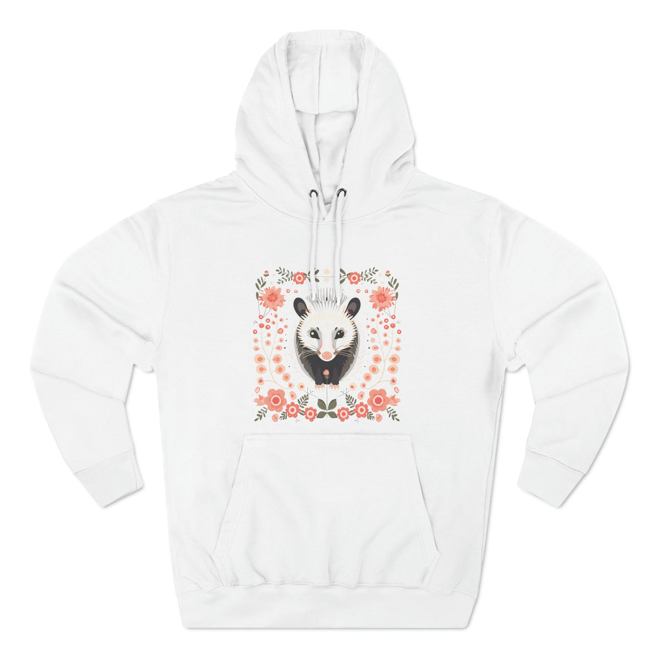 Cozy Craft Opossum Three-Panel Fleece Hoodie