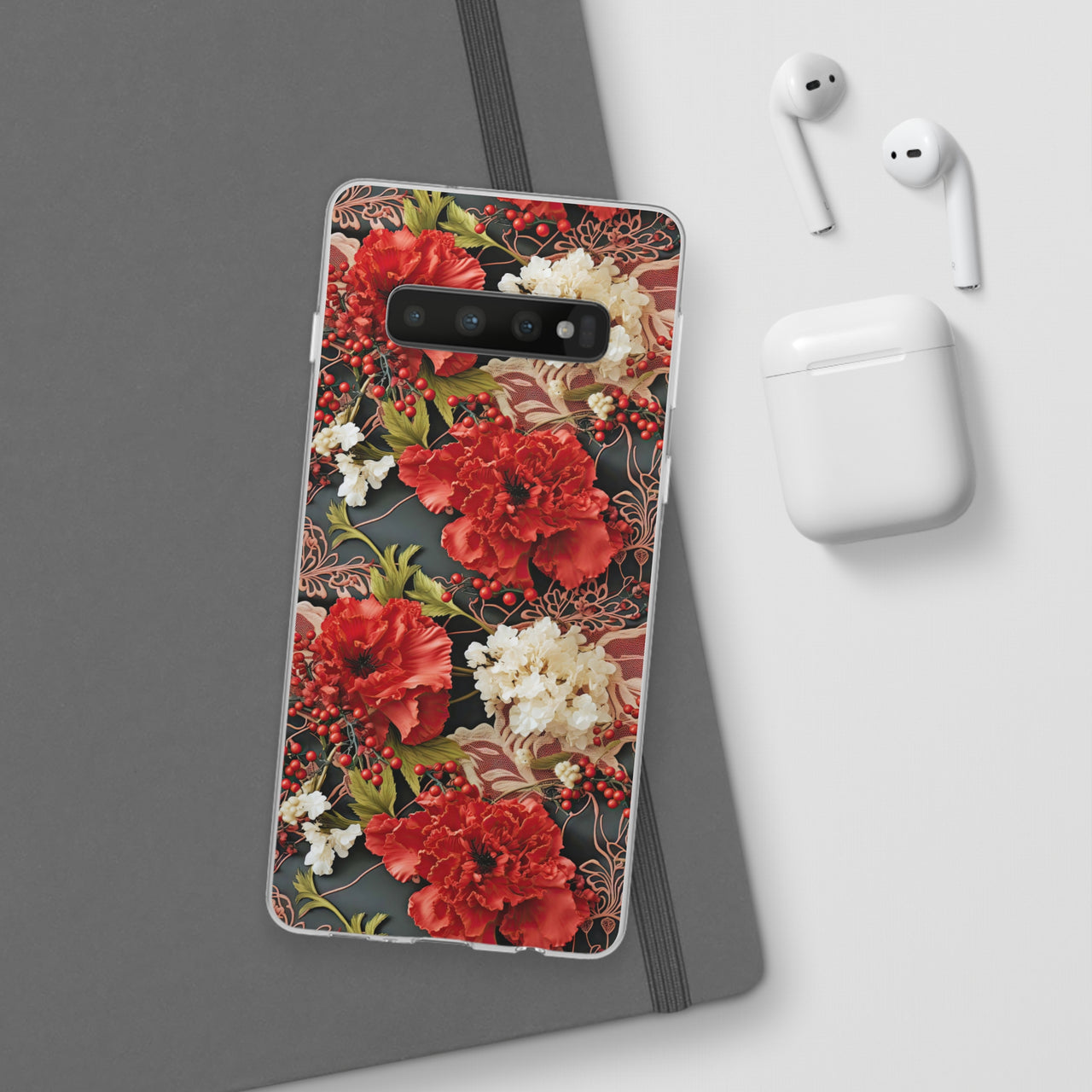 Carnation for January Birthday - Flexi Cases for Samsung Galaxy S23, Samsung Galaxy S23 Plus, and Samsung Galaxy S23 Ultra