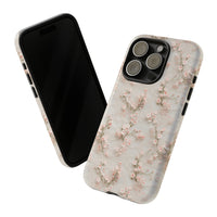 Thumbnail for White Lace and Cherry Blossoms Tough Case for iPhone 15, iPhone 15 Pro, iPhone 15 Plus, and iPhone 15 Pro Max