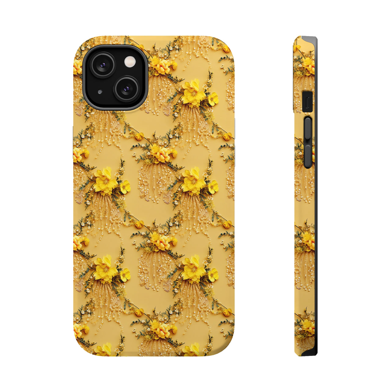 Floral Sunshine MagSafe Tough Cases for iPhone 14, iPhone 14 Pro, iPhone 14 Plus, and iPhone 14 Pro Max