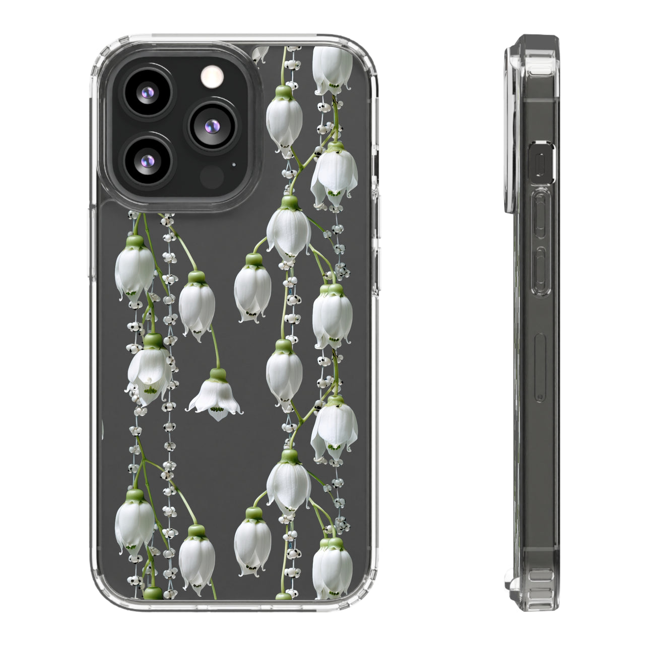 *Clear Case* Canterbury Bells - iPhone 13, iPhone 13 Mini, iPhone 13 Pro, iPhone 13 Pro Max - Supports Wireless Charging