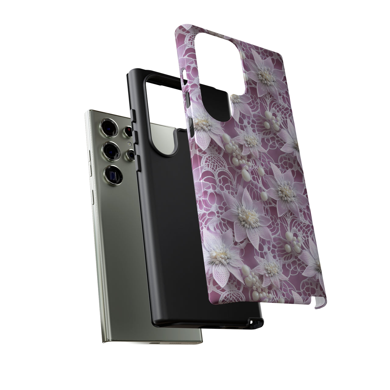 Coquette Clematis Tough Cases for Samsung Galaxy S23, Samsung Galaxy S23 Plus, and Samsung Galaxy S23 Ultra