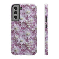 Thumbnail for Coquette Clematis Impact-Resistant Cases for Samsung Galaxy S22, Samsung Galaxy S22 Plus, and Samsung Galaxy S22 Ultra. Supports Wireless Charging.