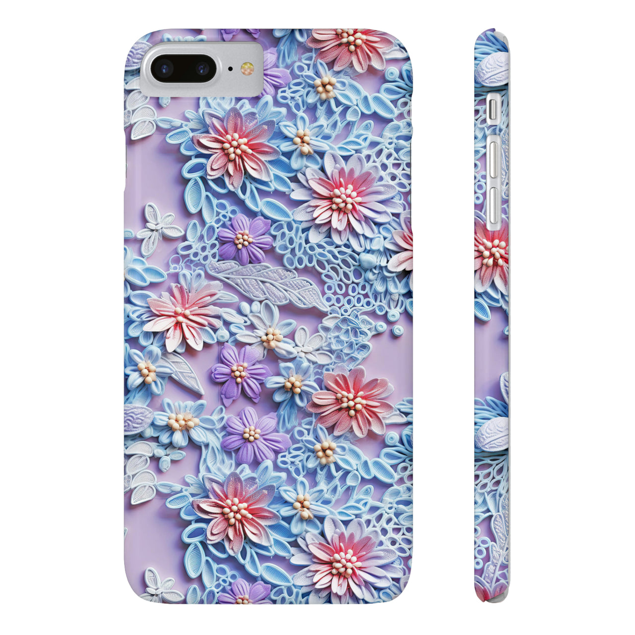 Cotton Candy Meadow - Slim Phone Cases for iPhone 8 and iPhone 8 Plus (Also fits iPhone 7 and 7 Plus)