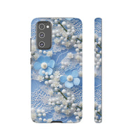 Thumbnail for Pearls and Lace on Baby Blue - Tough Case for Samsung Galaxy S20, Samsung Galaxy S20+, Samsung Galaxy S20 Ultra, and Samsung Galaxy S20 FE