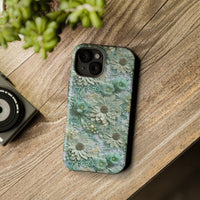 Thumbnail for Teal Petals - MagSafe Tough Case for iPhone 15, iPhone 15 Pro, iPhone 15 Plus, & iPhone 15 Pro Max