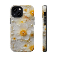 Thumbnail for White and Yellow Floral MagSafe Tough Cases for iPhone 13, iPhone 13 Mini, iPhone 13 Pro, & iPhone 13 Pro Max