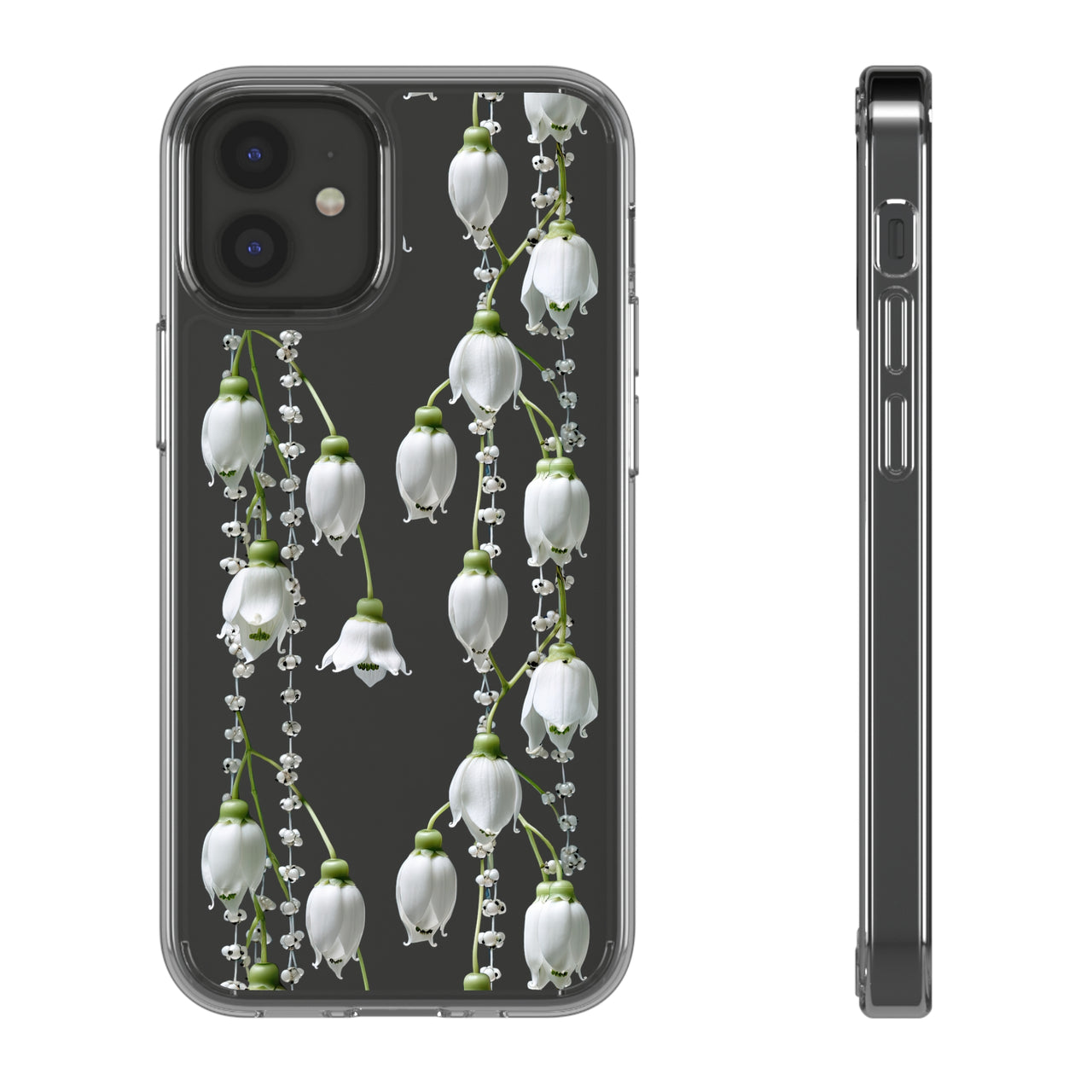 *Clear Case* Canterbury Bells - iPhone 12, iPhone 12 Mini, iPhone 12 Pro, iPhone 12 Pro Max - Supports Wireless Charging