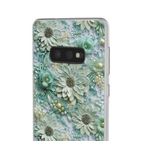 Thumbnail for Teal Petals - Flexi Cases for Samsung Galaxy S10, Samsung Galaxy S10E, & Samsung Galaxy S10 Plus