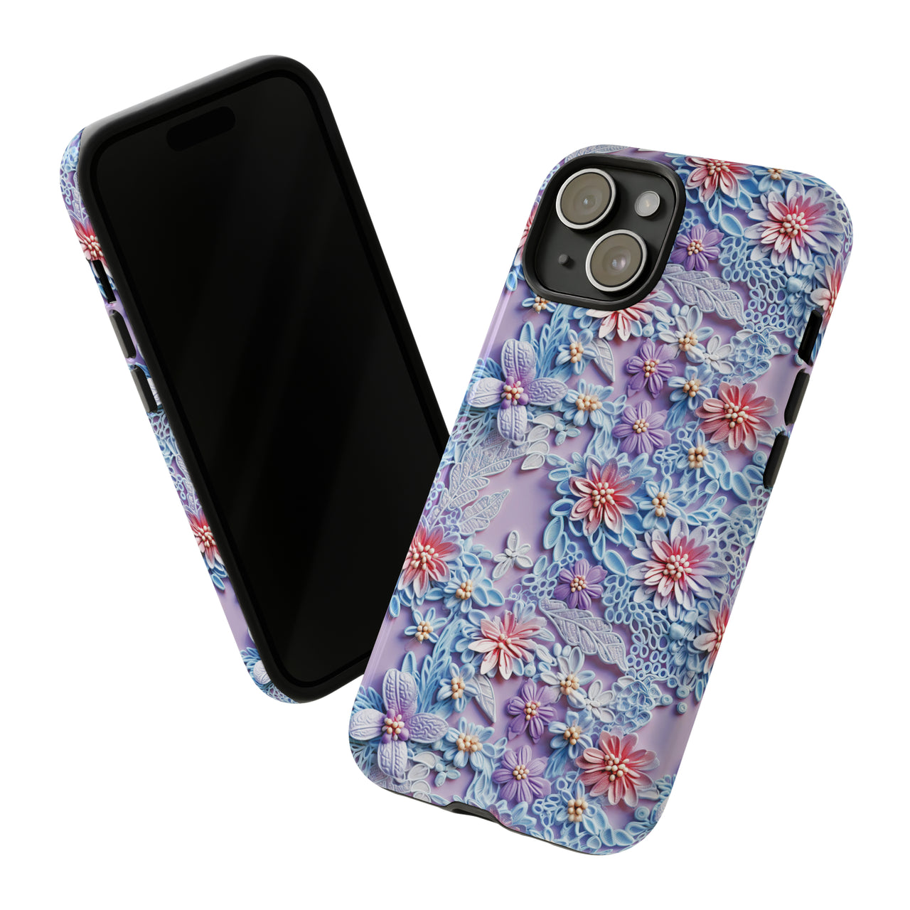 Cotton Candy Meadow - Tough Case for iPhone 15, iPhone 15 Pro, iPhone 15 Plus, and iPhone 15 Pro Max