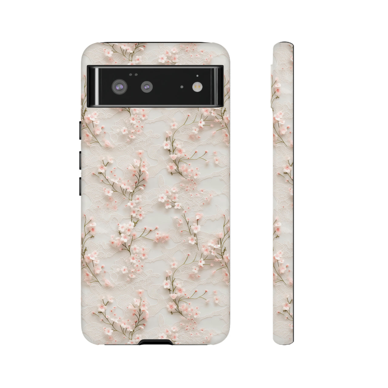 White Lace and Cherry Blossoms Case for Google Pixel 6 and Google Pixel 6 Pro