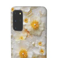 Thumbnail for Yellow and White Floral - Snap Case for Samsung Galaxy S20, Samsung Galaxy S20+, Samsung Galaxy S20 Ultra, & Samsung Galaxy S20 FE