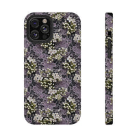 Thumbnail for White Flowers on a Purple Bed - Impact-Resistant Case for iPhone 12, iPhone 12 Mini, iPhone 12 Pro, and iPhone 12 Pro Max. Supports Wireless Charging.