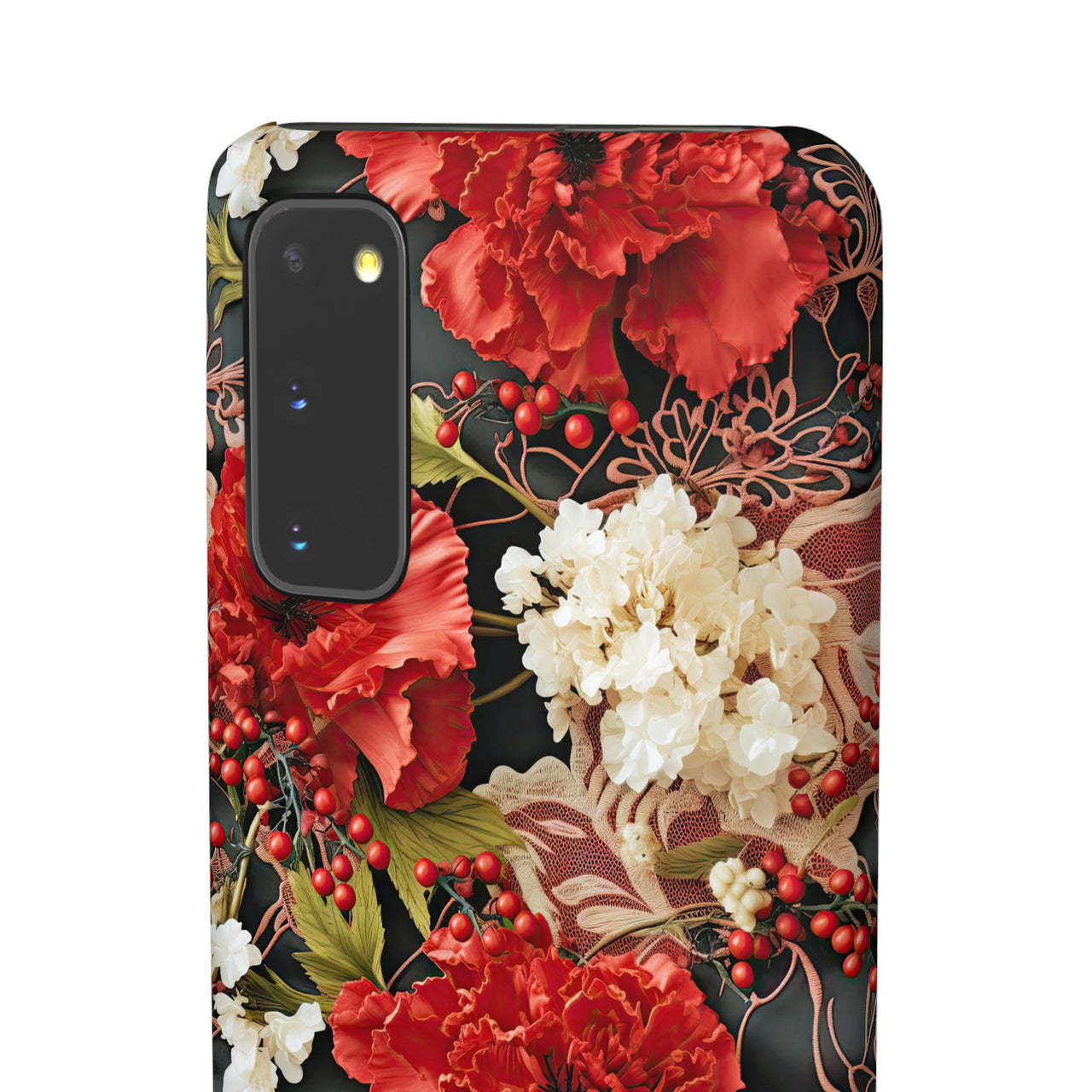 Carnation for January Birthday - Snap Case for Samsung Galaxy S20, Samsung Galaxy S20+, Samsung Galaxy S20 Ultra, & Samsung Galaxy S20 FE