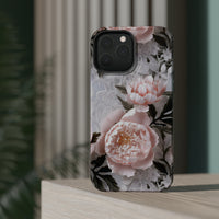 Thumbnail for Pink Peony MagSafe Tough Cases for iPhone 13, iPhone 13 Mini, iPhone 13 Pro, and iPhone 13 Pro Max.