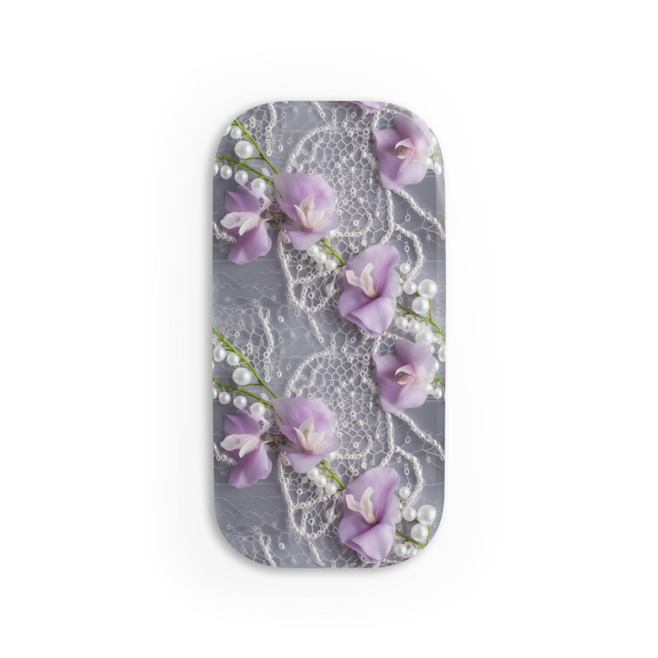 Purple Sweet Pea Phone Click-On Grip