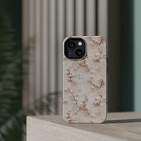 Thumbnail for White Lace and Cherry Blossoms MagSafe Tough Cases for iPhone 13, iPhone 13 Mini, iPhone 13 Pro, and iPhone 13 Pro Max.