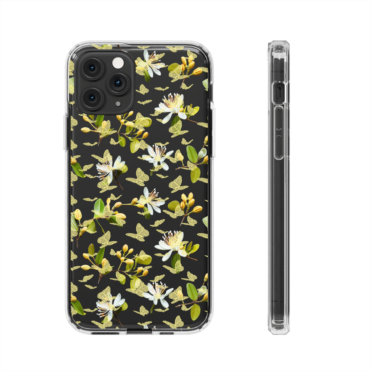 *Clear Case* Lace Butterfly - iPhone 11, iPhone 11 Pro, iPhone 11 Pro Max - Supports Wireless Charging