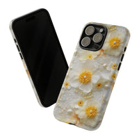 Thumbnail for Yellow and White Floral Tough Case for iPhone 15, iPhone 15 Pro, iPhone 15 Plus, and iPhone 15 Pro Max