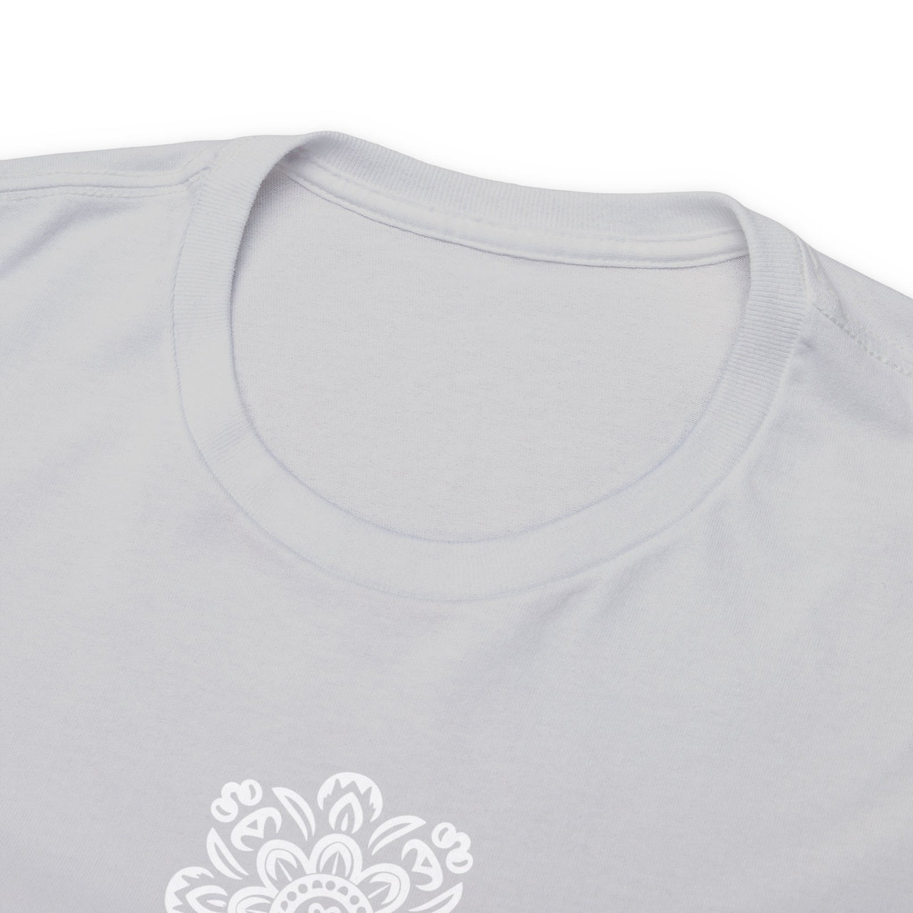 Front and Back Flower Design - Unisex Heavy Cotton Tee