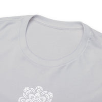 Thumbnail for Front and Back Flower Design - Unisex Heavy Cotton Tee